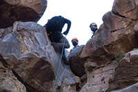 22-Garron_carefully_starting_the_rappel