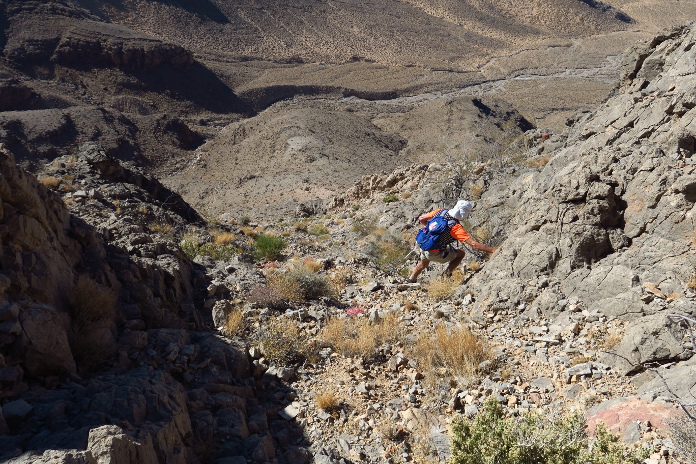 38-Laszlo_heading_down_scree_slope