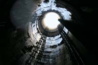 26-looking_further_up_the_access_shaft-note_all_the_water_seeping_through_cracks-seems_like_rain