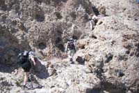 39-Bill_me_and_Ed_heading_to_Liberty_Bell_Arch_peaklet-very_loose_terrain-be_very_careful-from_Luba