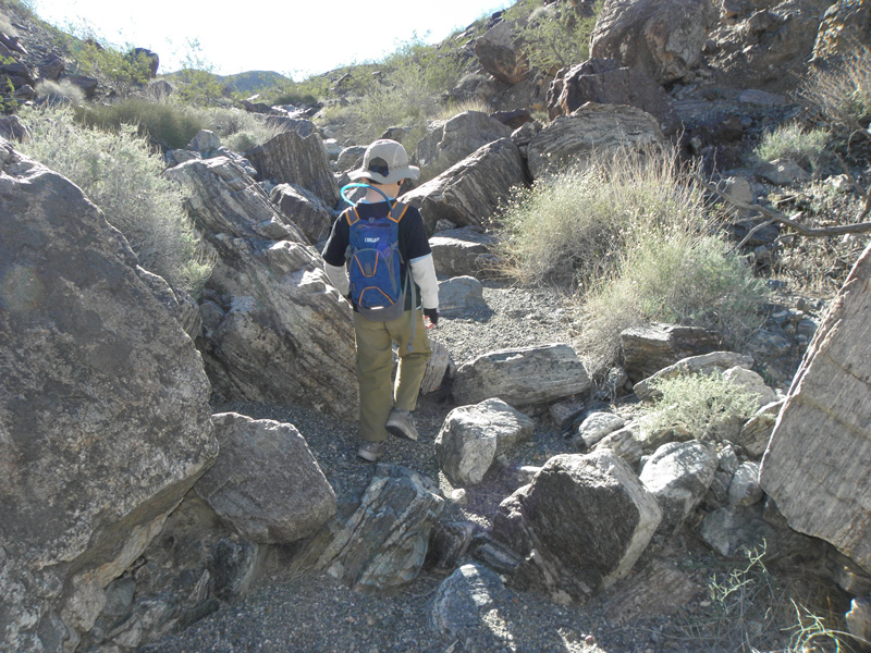 07-Kenny_leading_the_way_up_a_drainage