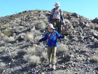40-Poppy_and_Kenny_taking_it_slow_down_steep_grade-Kenny_held_onto_Daddy_a_lot