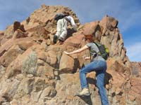 18-Ed_and_Dawn_scrambling_up_rock