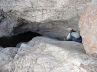 22-obstacle_with_a_big_puddle_at_bottom-under_chock_stone,wedge_down,then_stem_around_water
