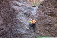 03-Ed_scrambling_up_class_4_wall-nice_for_someone_to_leave_webbing