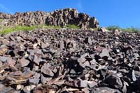18-wall_and_tallus_slope_of_garnet_schist