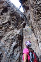 20-Patti_belays_as_Brett_rappels-about_60_feet