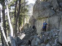 25-group_hugging_a_cliff_to_avoid_steep_loose_soil