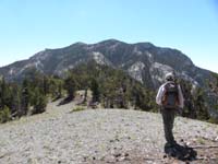 19-Ed_and_saddle_with_lots_of_bristlecone_pines