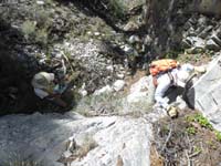 02-scrambling_up_drainage_beyond_Griffith_Mine