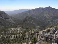 18-scenic_view_from_Cockscomb_Peak-looking_SE-Fletcher_Junior_Peak_lower-Harris_Peak_to_right