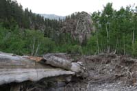 05-looking_down_the_eroded_wash-Cathedral_Rock_in_distance