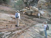 052-Joan_Steve_Stan_Colin_admiring_the_terracing_in_the_canyon