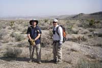 094-Ed_and_I_with_Las_Vegas_Strip_in_distance-never_saw_another_person_until_just_before_reaching_cars-from_Luba