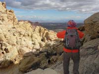 44-Luba_admiring_very_clear_view_of_Las_Vegas_Strip_about_15_miles_away
