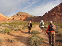 01-beginning_the_hike_from_Kraft_Mt_parking_lot-Ed,Laszlo,Luba-hike_to_saddle_to_right_of_New_Peak