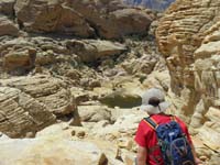 37-Kenny_scrambling_down-Calico_Tanks_in_distance