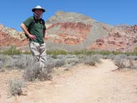 01-me_at_Kraft_Mt_trailhead_with_New_Peak_in_background-second_hike_for_today