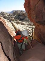 26-Susan_with_neat_views_of_both_Calico_Tanks_Peak_in_background