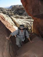 27-Jennifer_with_neat_views_of_both_Calico_Tanks_Peak_in_background