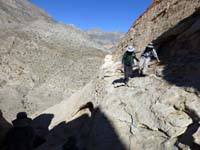 38-I'm_helping_Jennifer_along_narrow_exposed_ledge-from_Jim