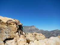 40-me_scrambling_down_summit_block-from_Luba