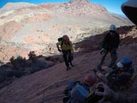 52-Richard_ready_to_start_6th_rappel_through_Calico_Arch