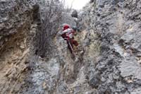 19-Ted_carefully_navigates_the_sharp_limestone_descent