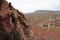 06-view_of_the_exposed_scrambling_with_Calico_Basin_in_background