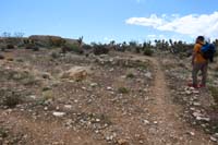 32-looking _E_to_Midas_trail_junction_with_SARS_trail_ending,Glenn,we're_going_this_way