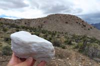55-calcite_rock_I_collected_and_took_home_for_Kenny,not_gypsum_since_too_hard