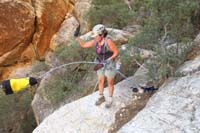 25-Candace_setup_anchor_enhancement-she_throws_rope_and_bag_down