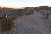 01-starting_the_hike_at_sunrise,heading_up_path_to_right_of_Twilight_Zone_TH