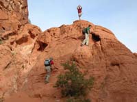 43-Peppe_showing_off_while_Colin_and_Linda_climb_section