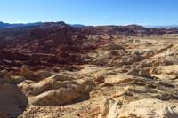 54-scenic_view_from_Silica_Dome-looking_NW-Fire_Canyon-interesting_how_red_and_tan_are_defined