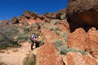 03-Tony_checking_out_conglomerate_rock_beyond_Fire_Wave