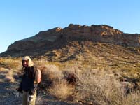 03-Courtney_and_our_first_peak-turns_out_it_is_Highland_Peak